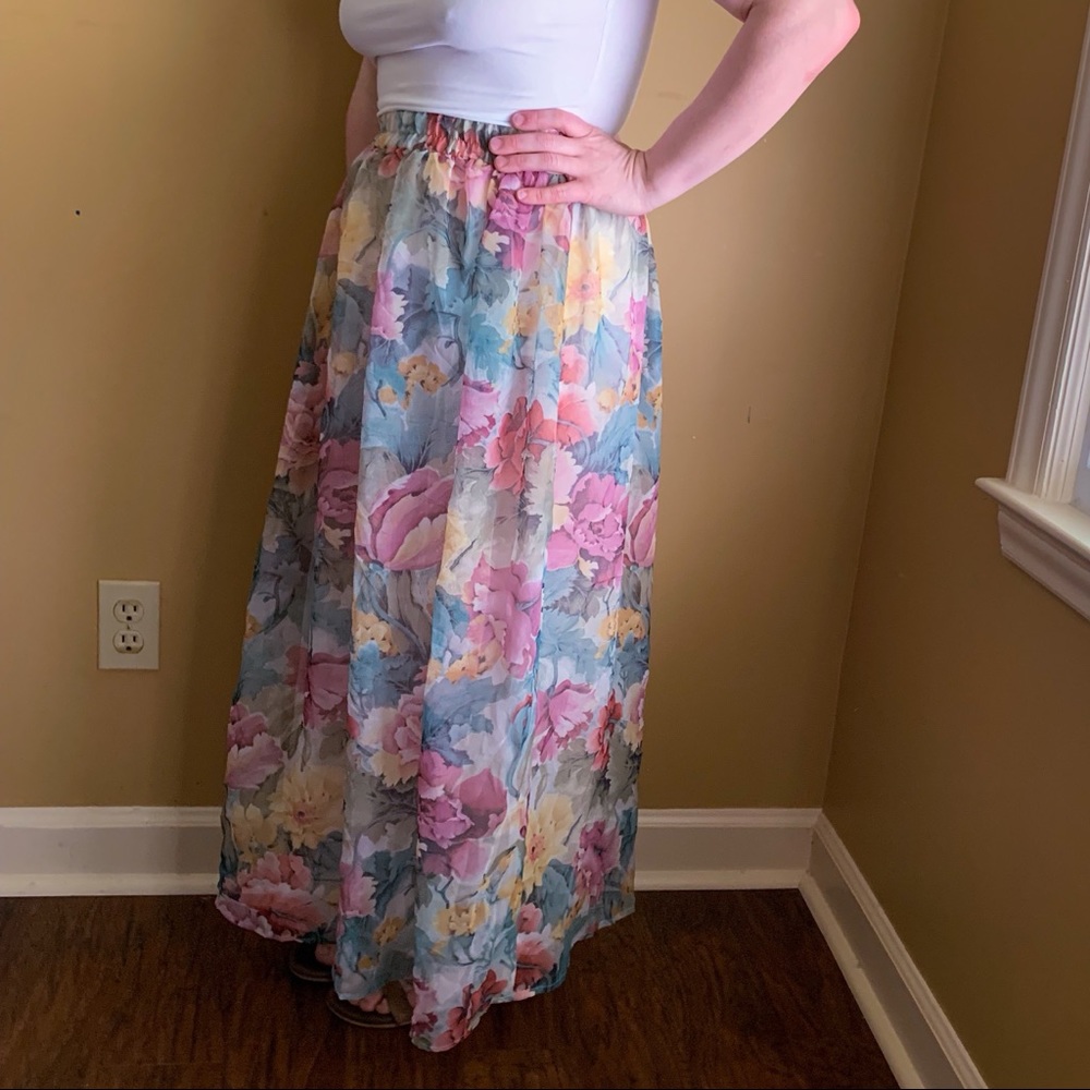| Preston & York | Floral Long Skirt